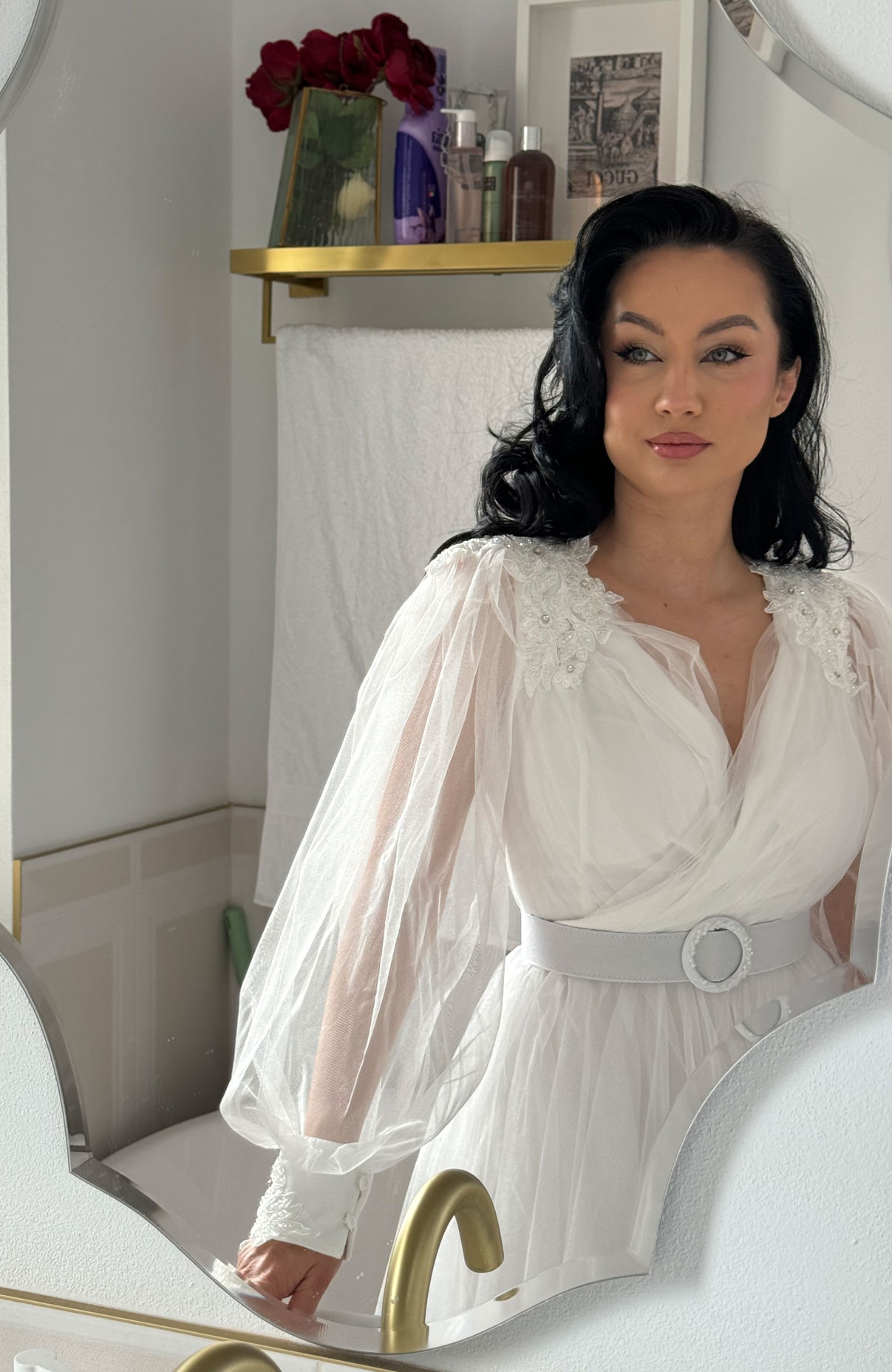 Rochie de mireasa lunga din tulle 4