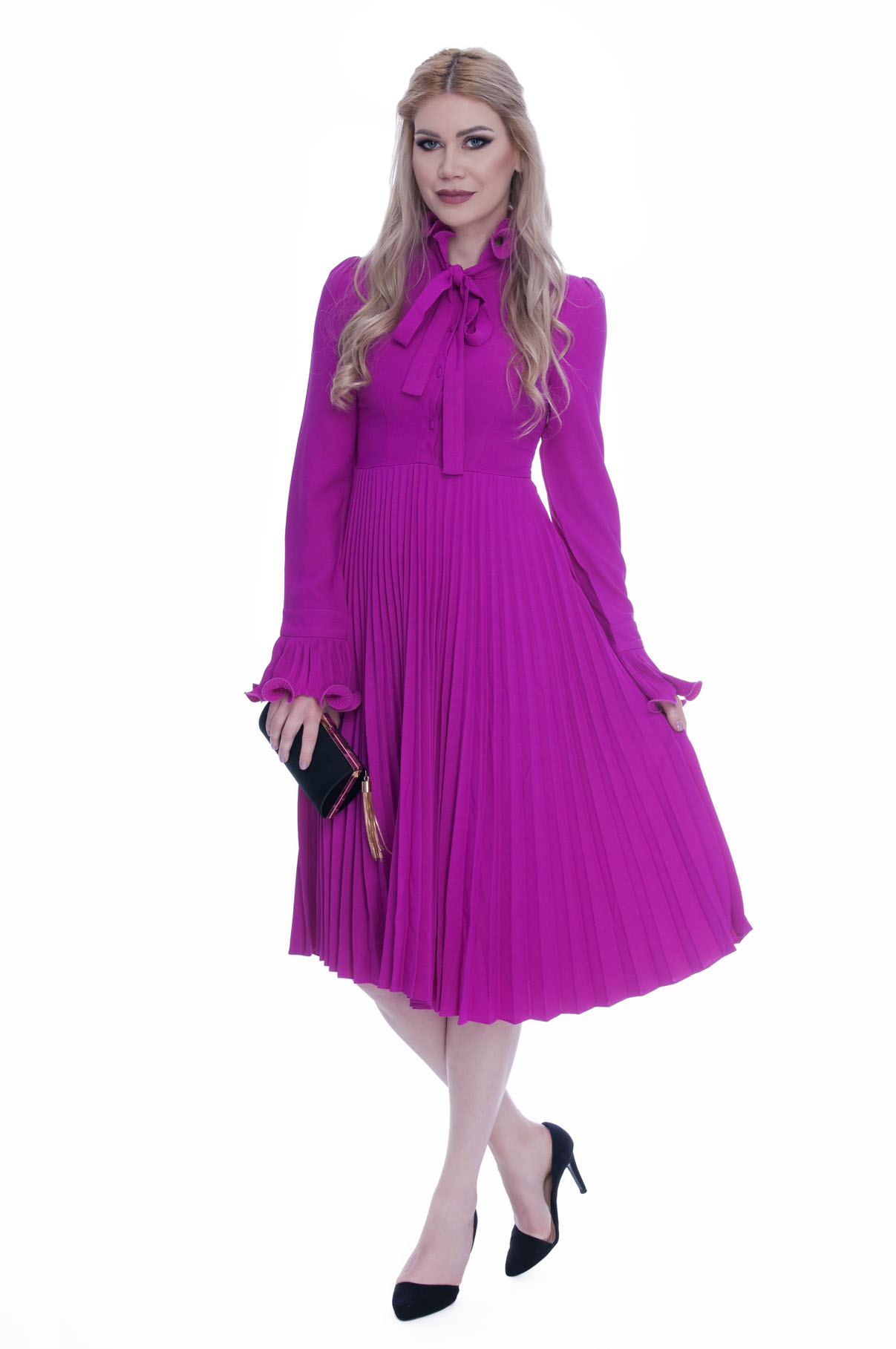 Rochie de ocazie fucsia 2