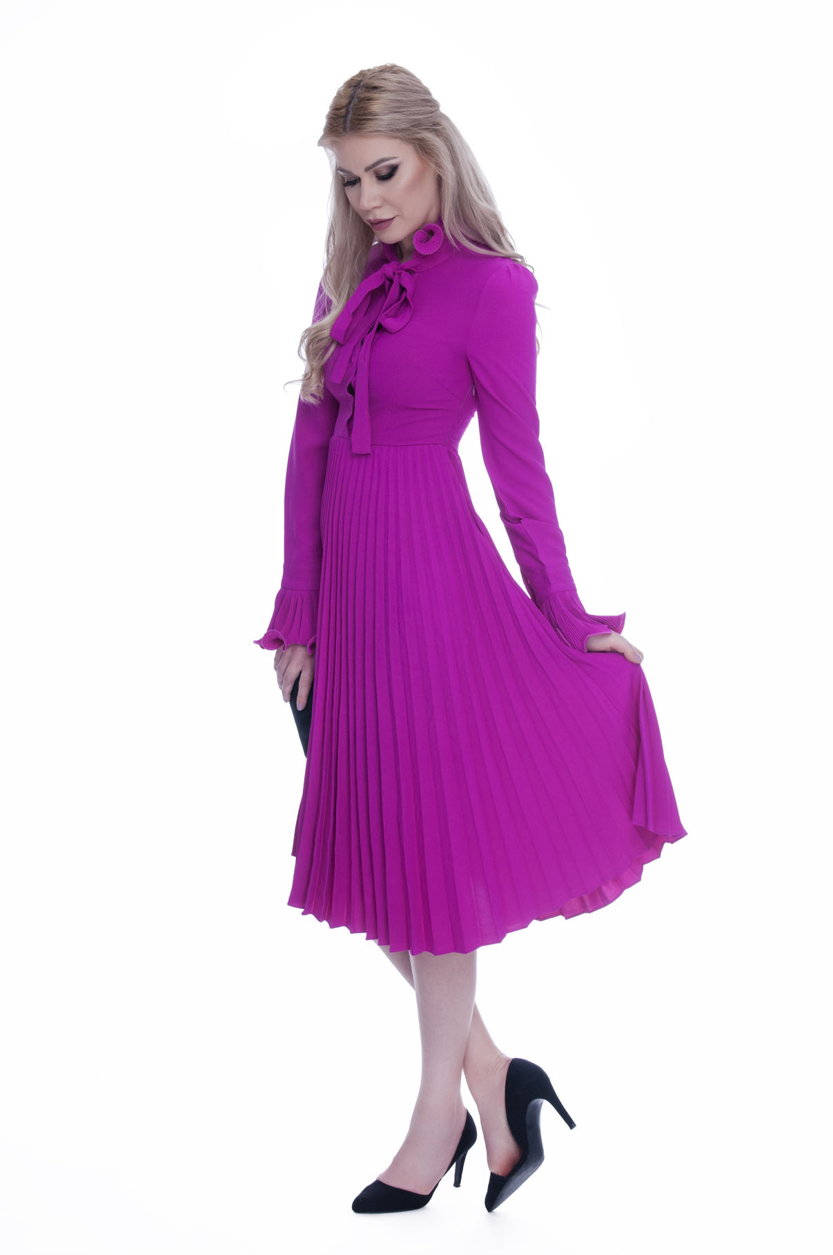 Rochie de ocazie fucsia 3