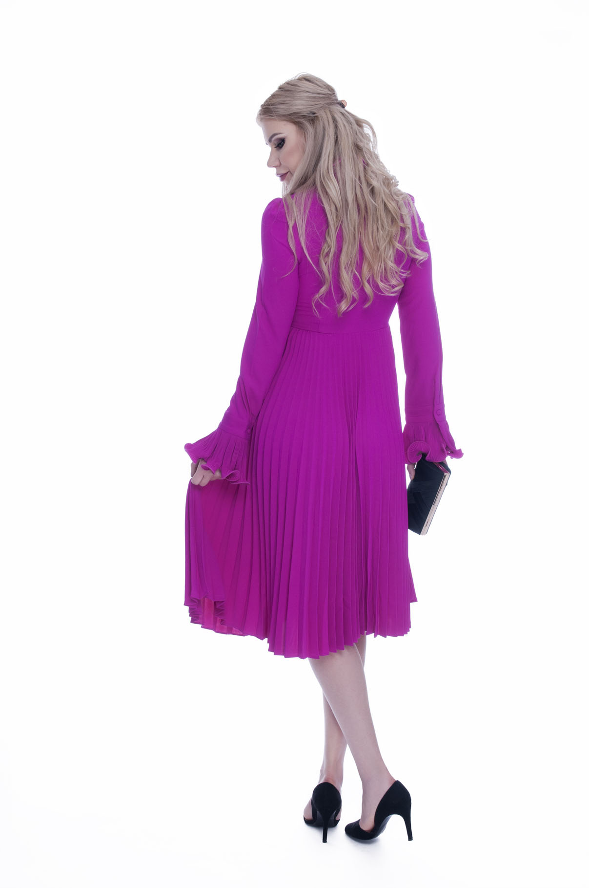 Rochie de ocazie fucsia 4