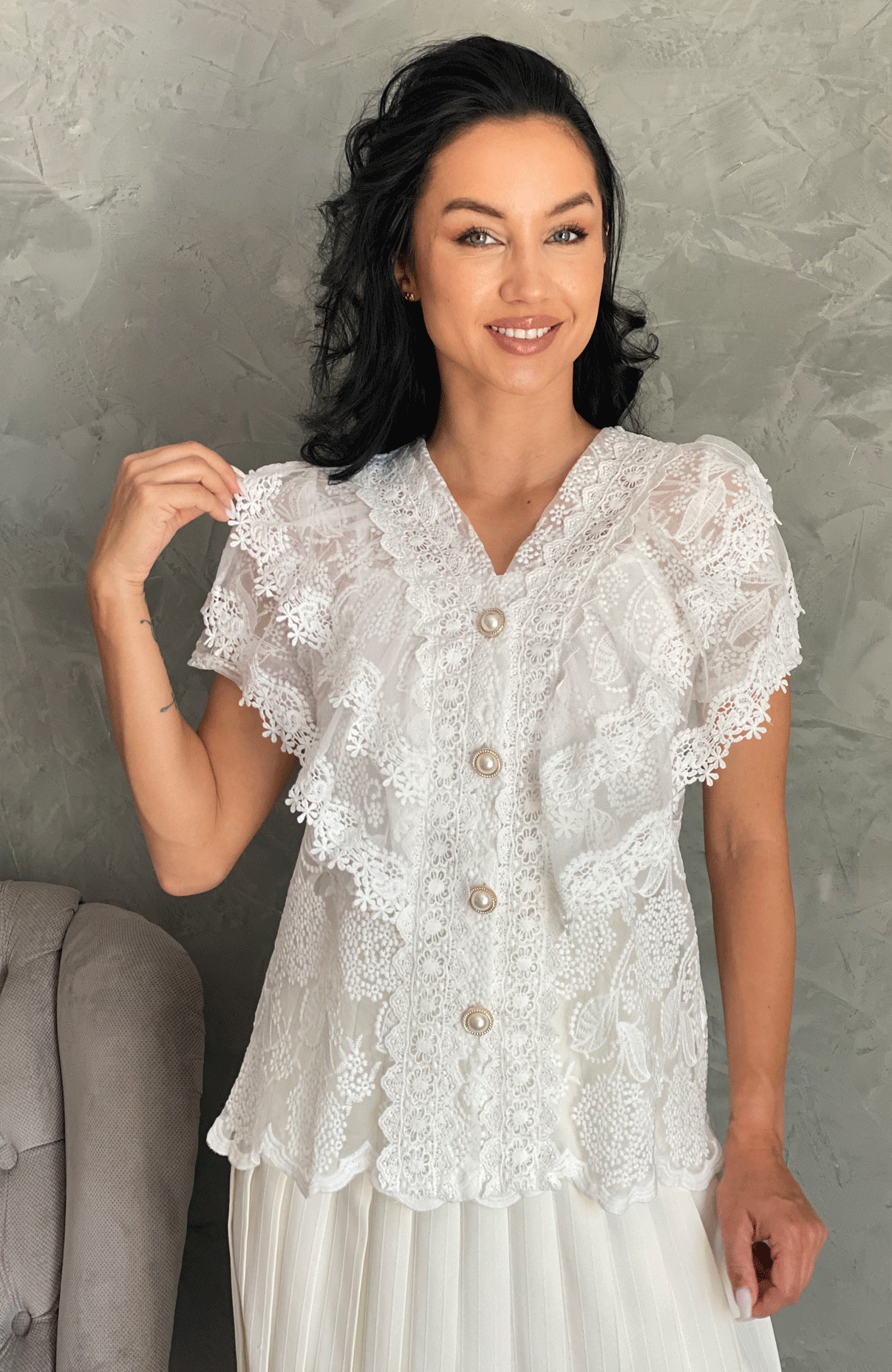 Bluza dama eleganta din dantela 8