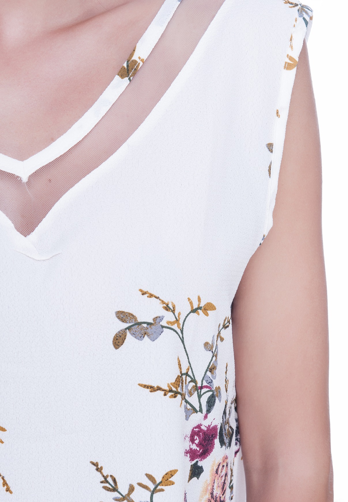 Bluza lejera cu flori 6
