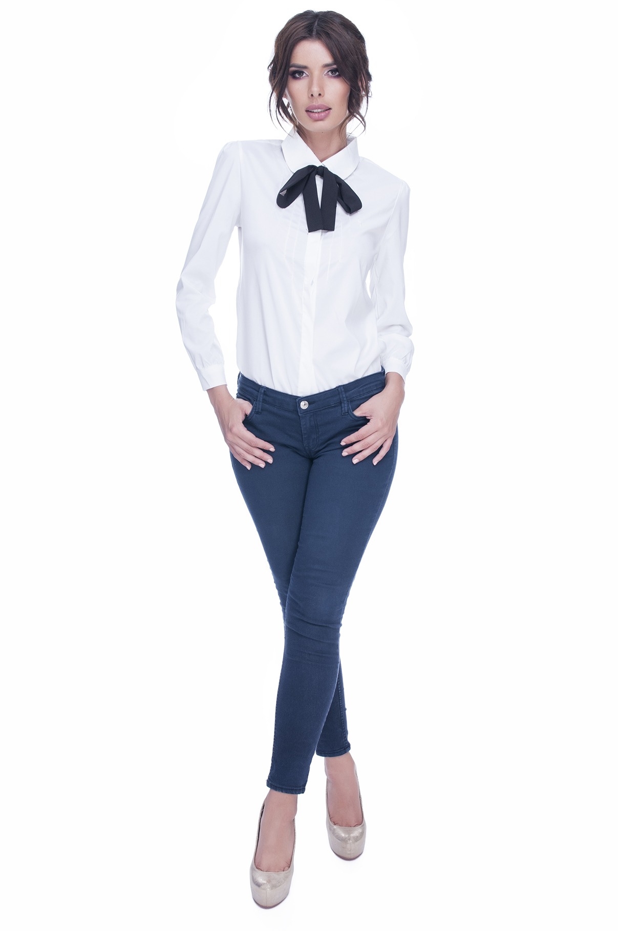 Camasa alba cu funda neagra 3
