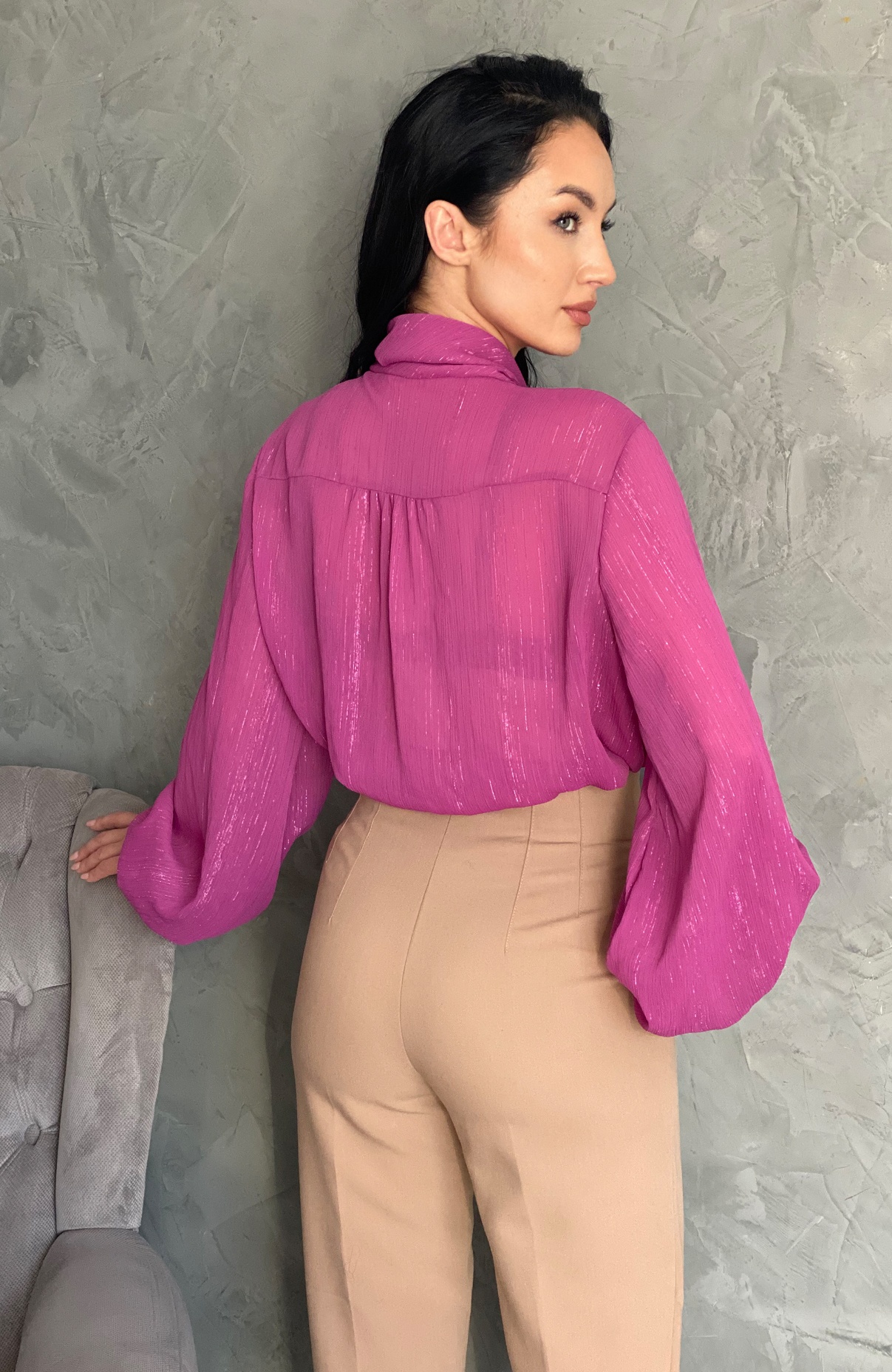 Camasa dama eleganta din voal 4