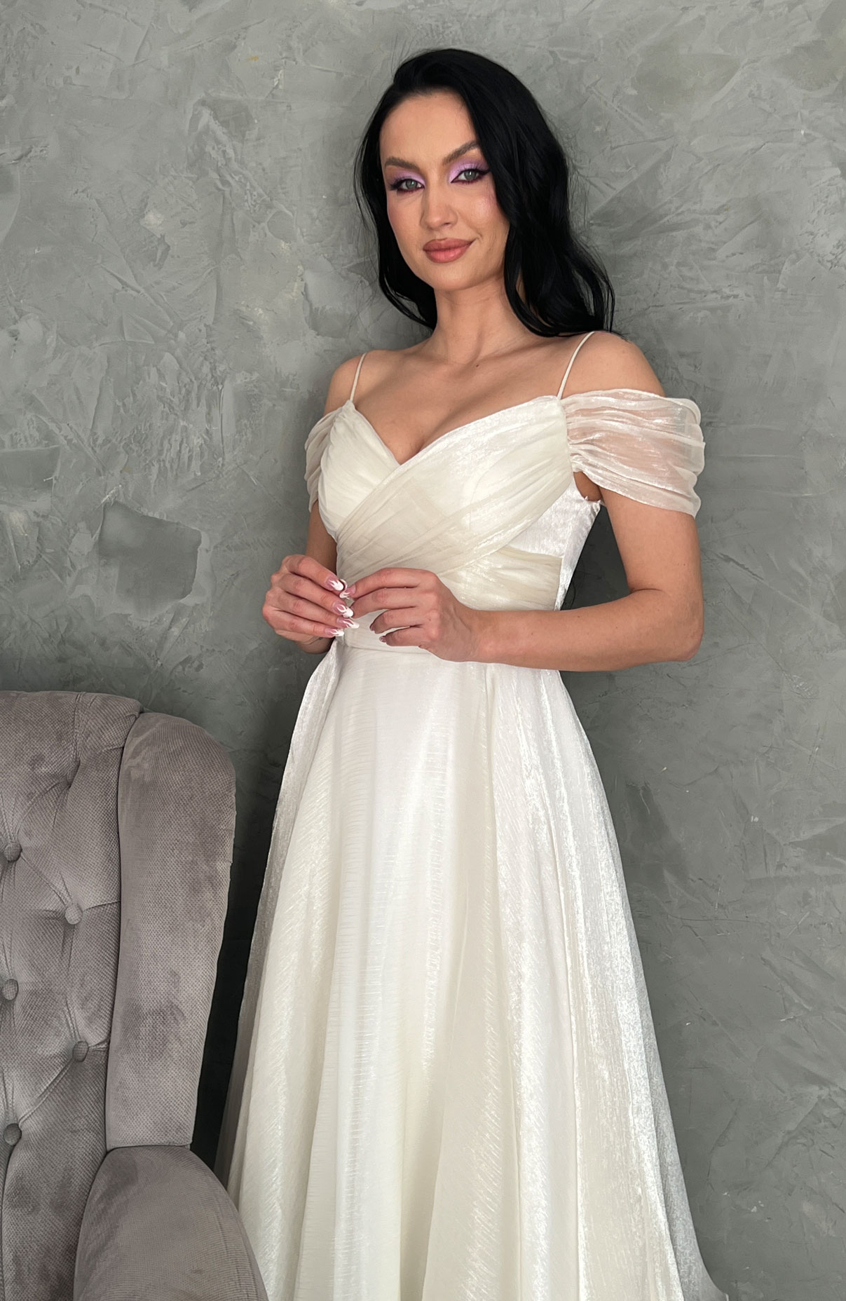 Rochie cununie civila din organza 3