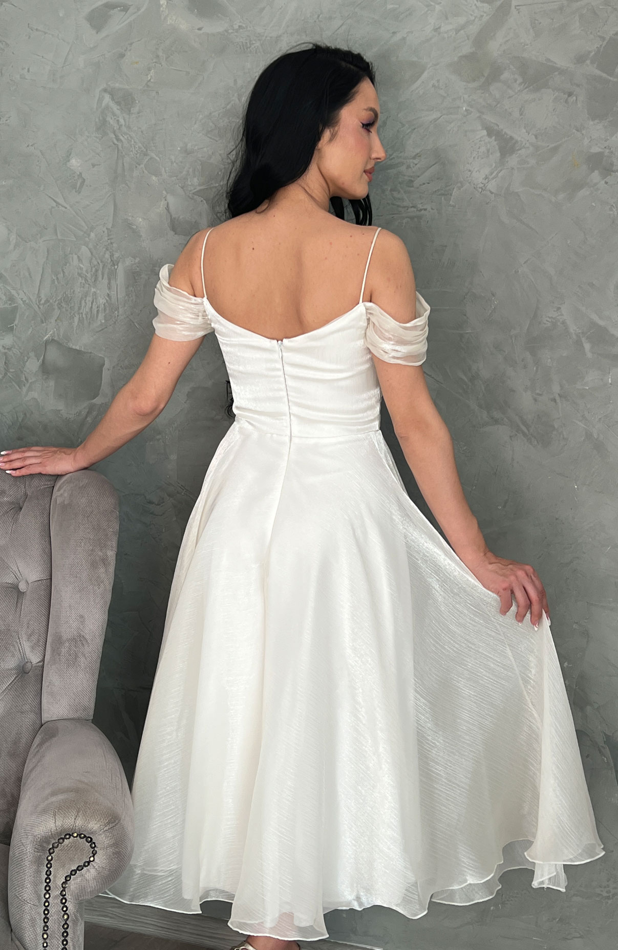 Rochie cununie civila din organza 5