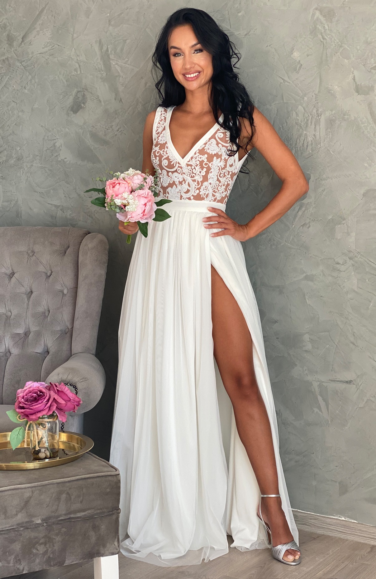Rochie cununie civila lunga