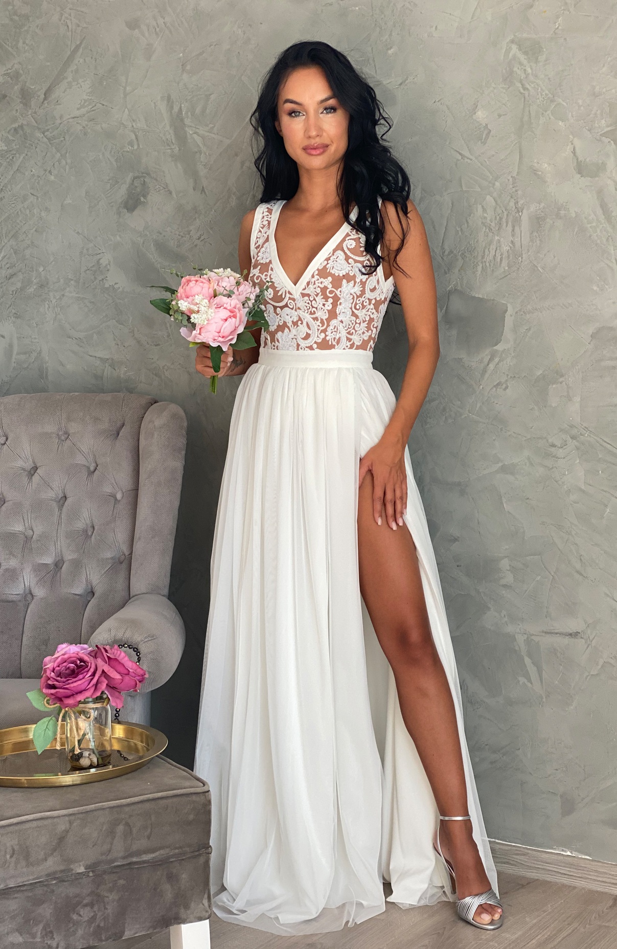 Rochie cununie civila lunga 3