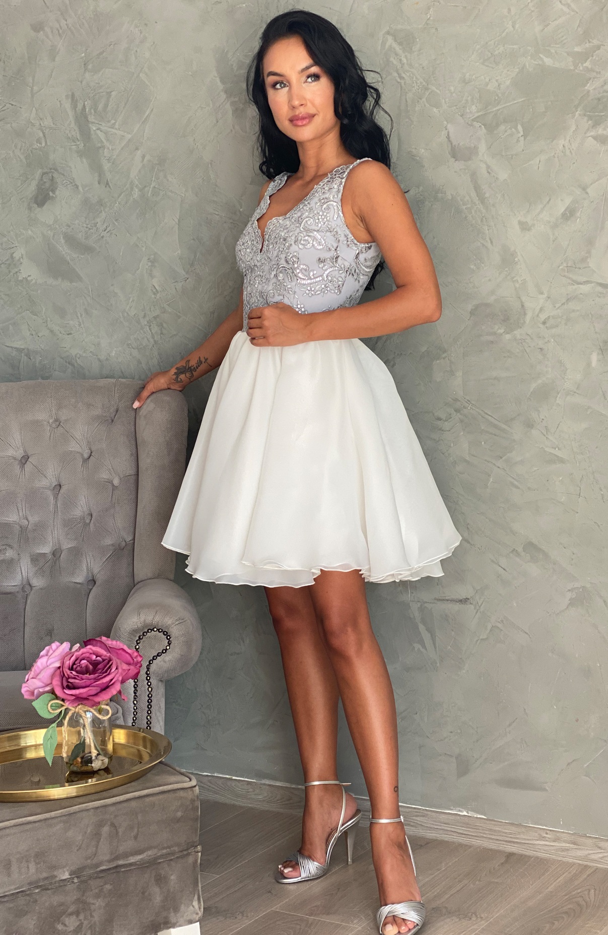 Rochie cununie civila midi 4