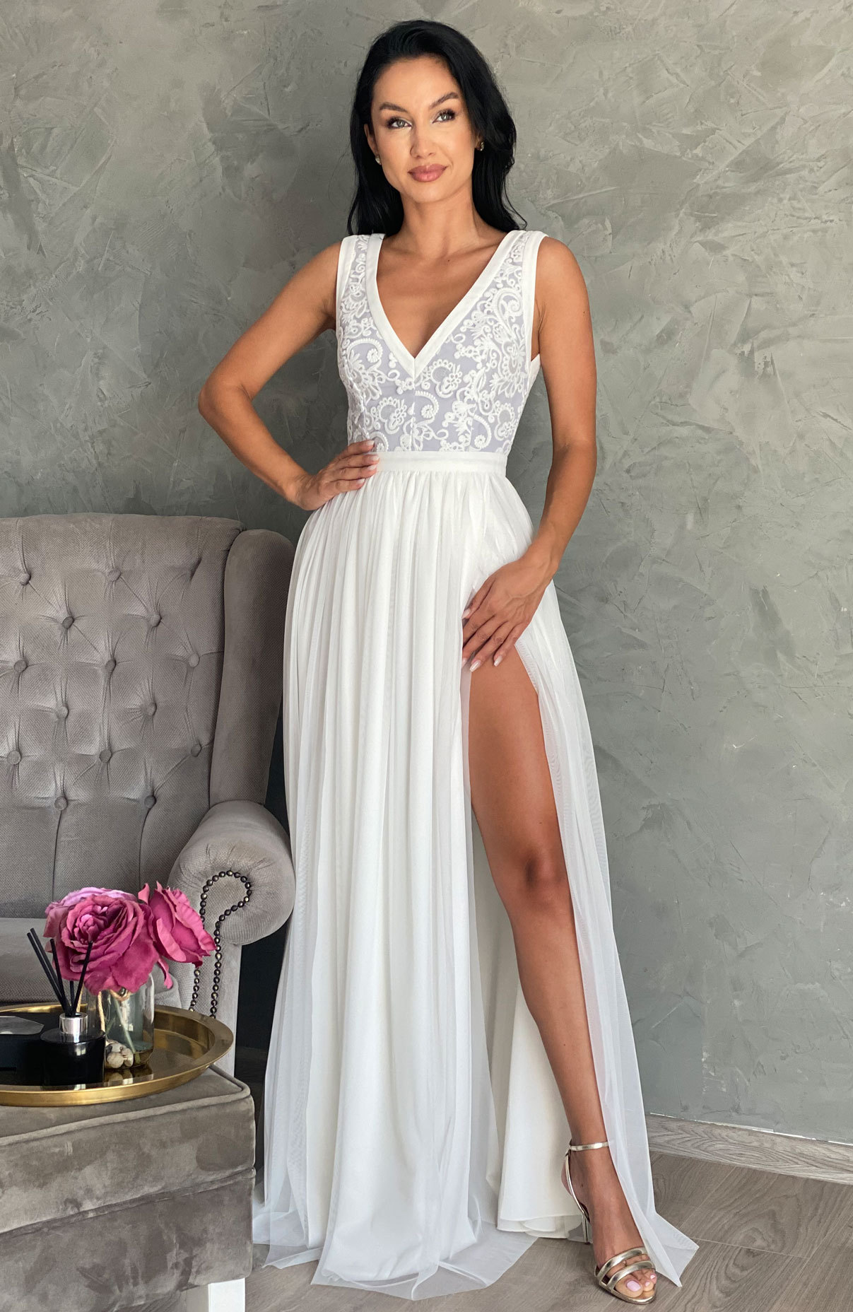 Rochie de cununie lunga alba 3
