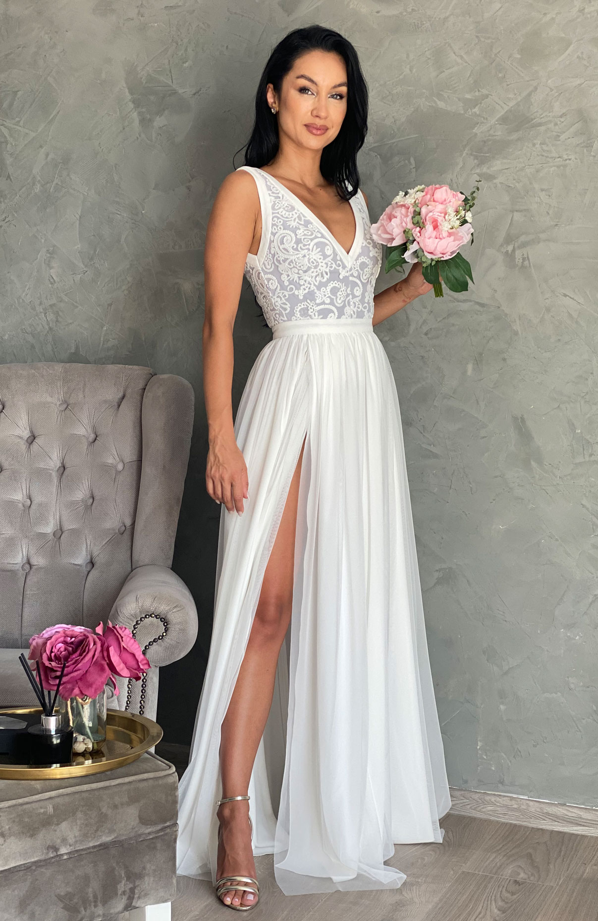 Rochie de cununie lunga alba