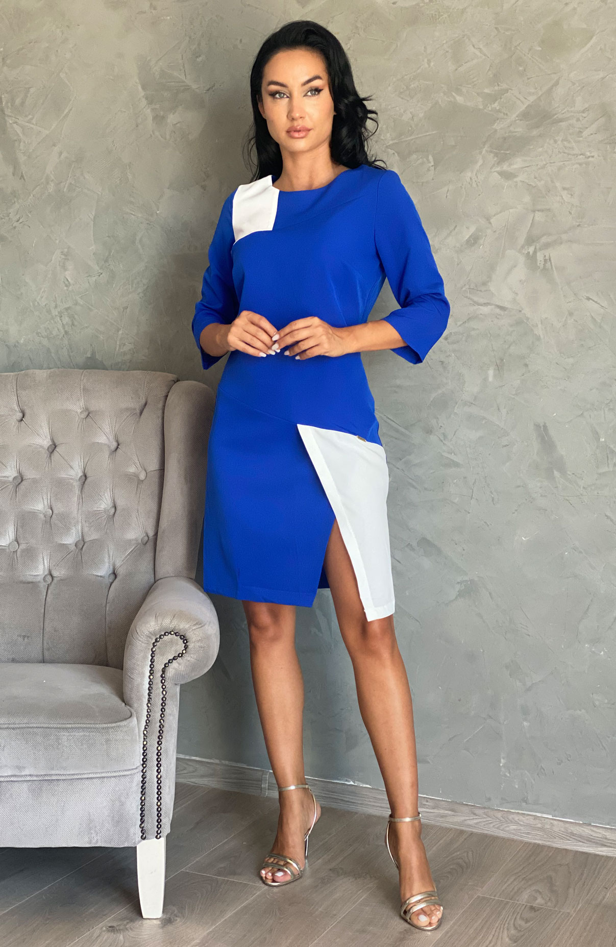 Rochie de zi eleganta petrecuta