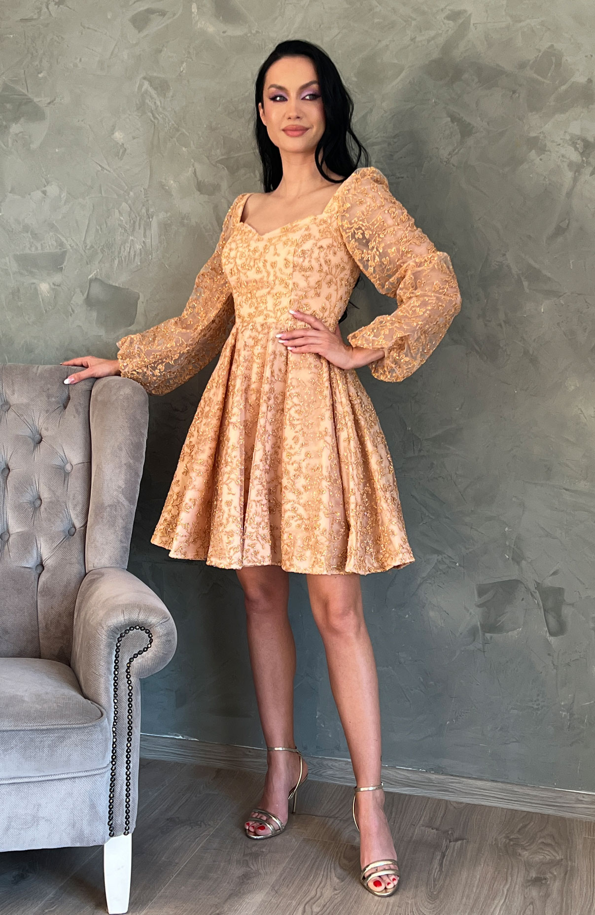 Rochie din dantela de ocazie 2