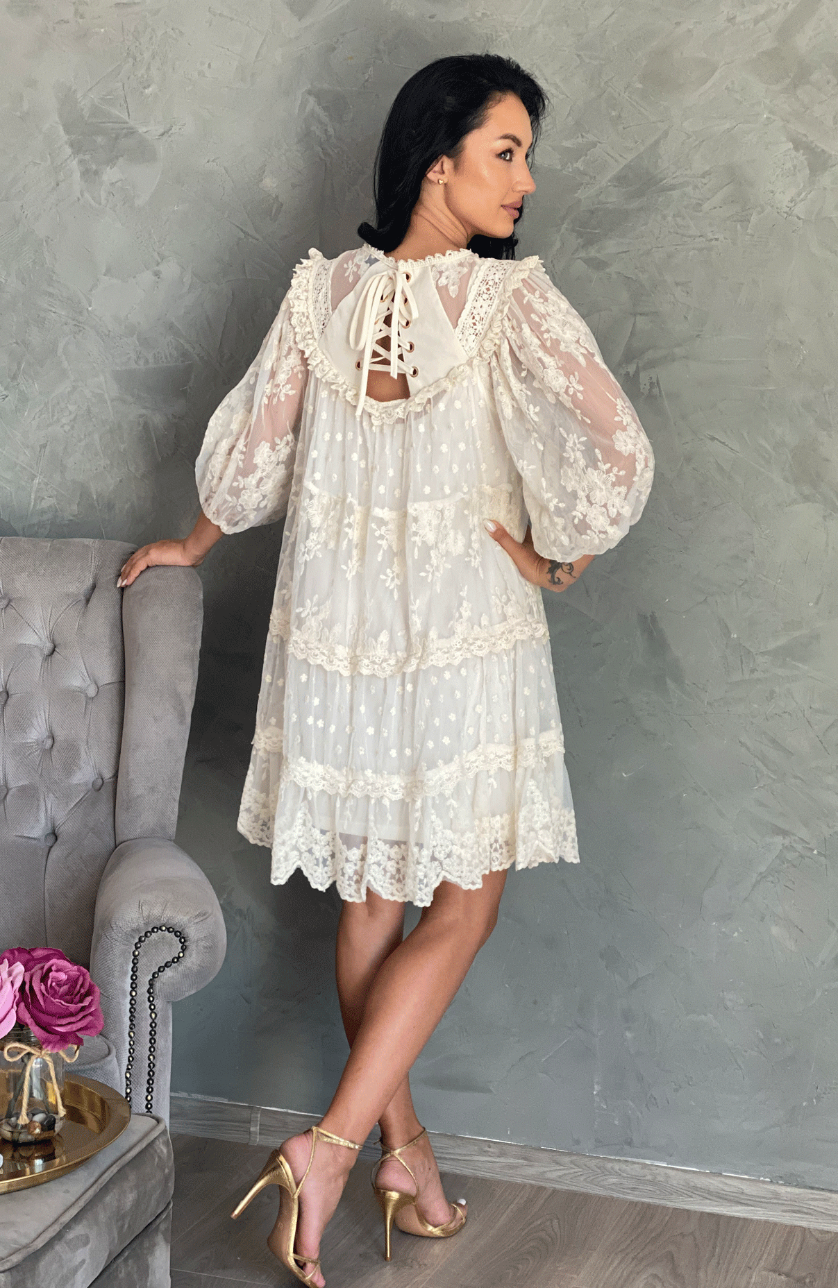 Rochie eleganta cu broderie 7