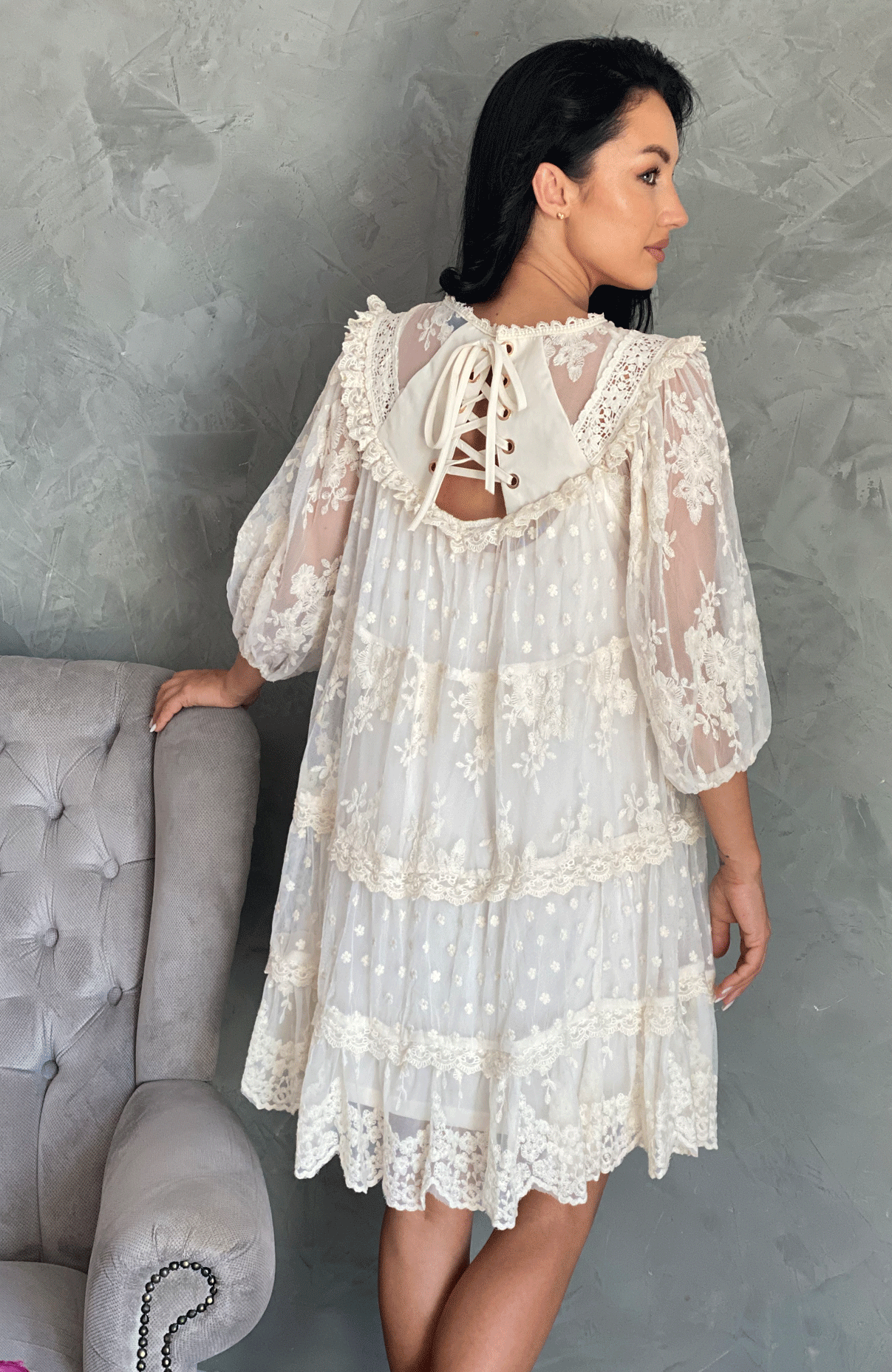 Rochie eleganta cu broderie 8