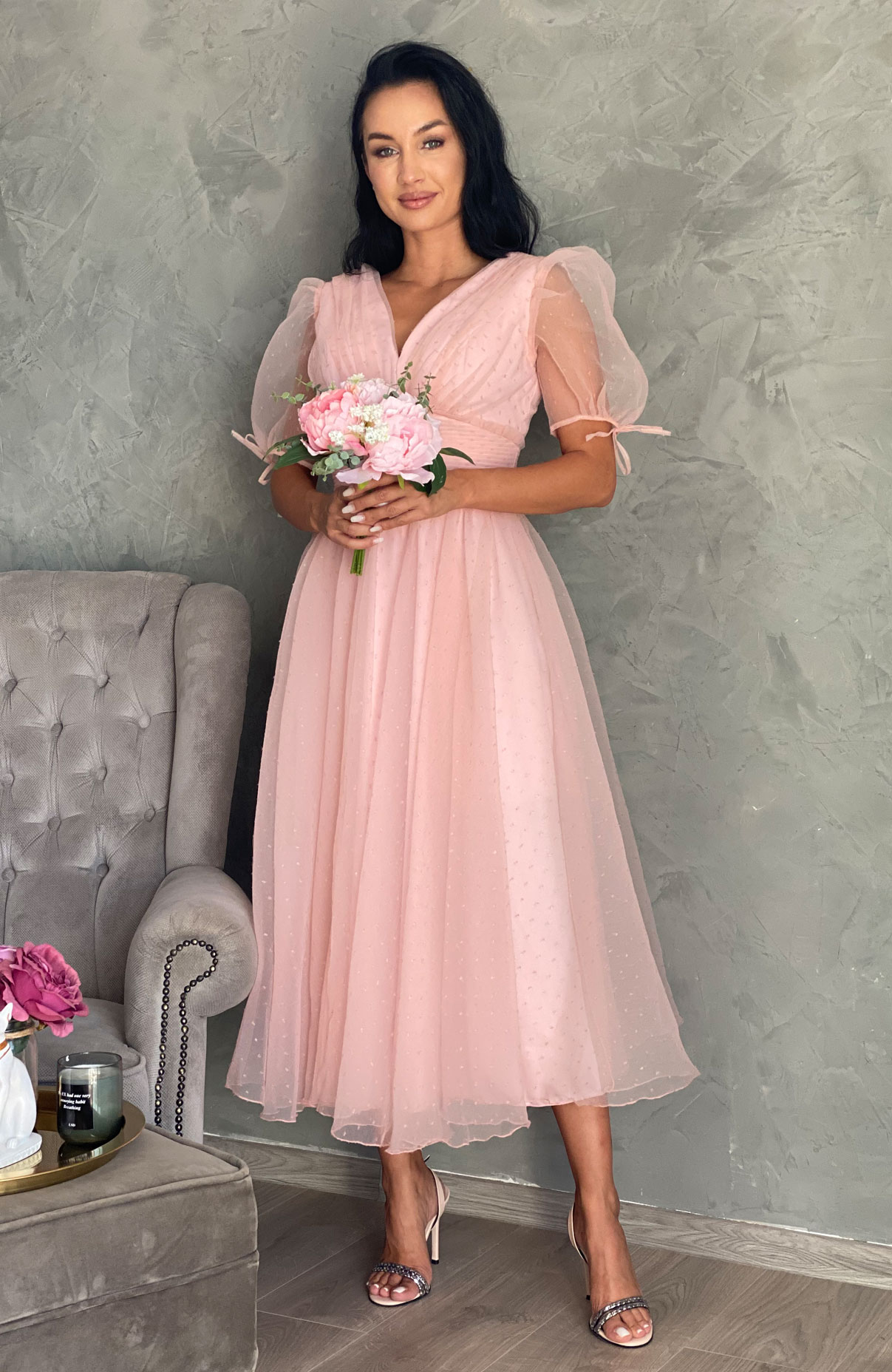 Rochie eleganta de ocazie din tul 2