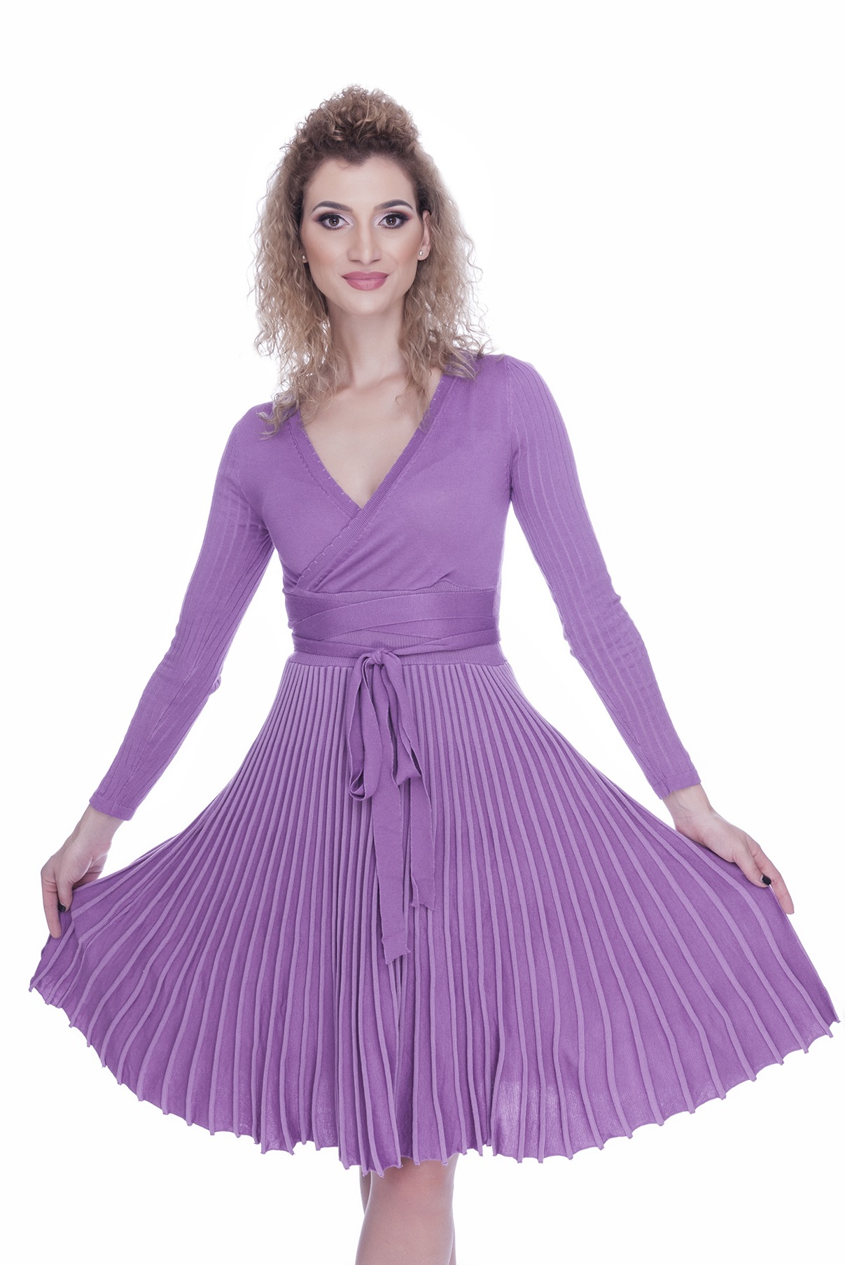 Rochie eleganta de zi tricotata Gya 2