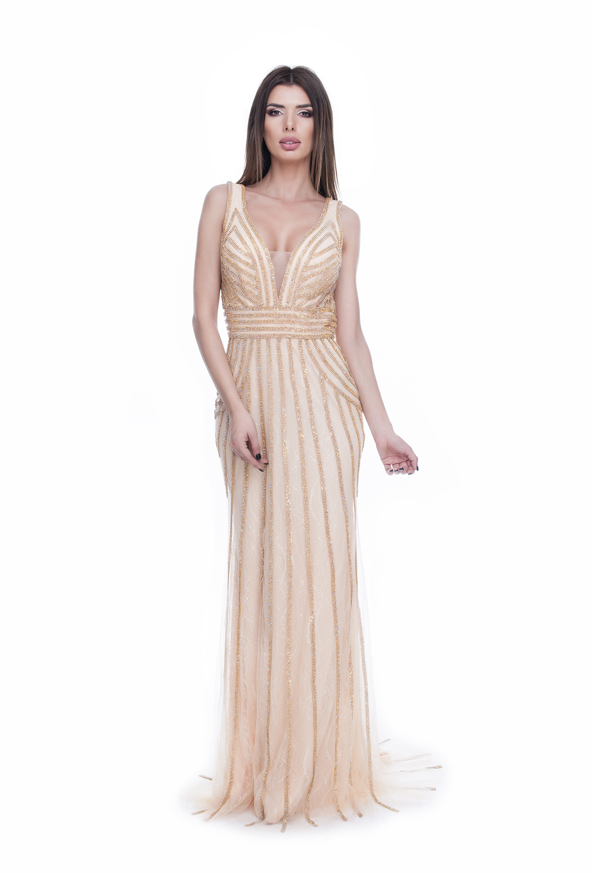 Rochie sirena aurie 3