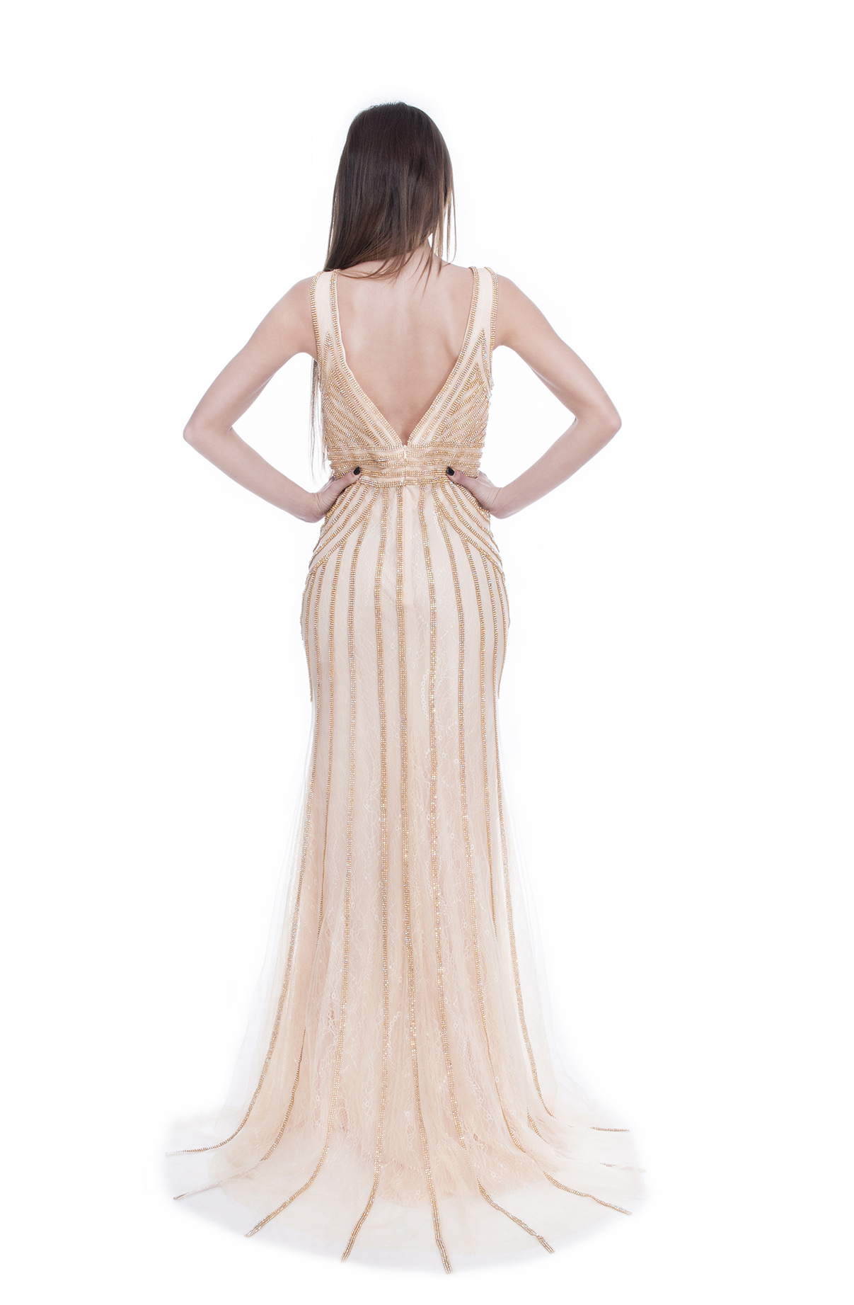 Rochie sirena aurie 4