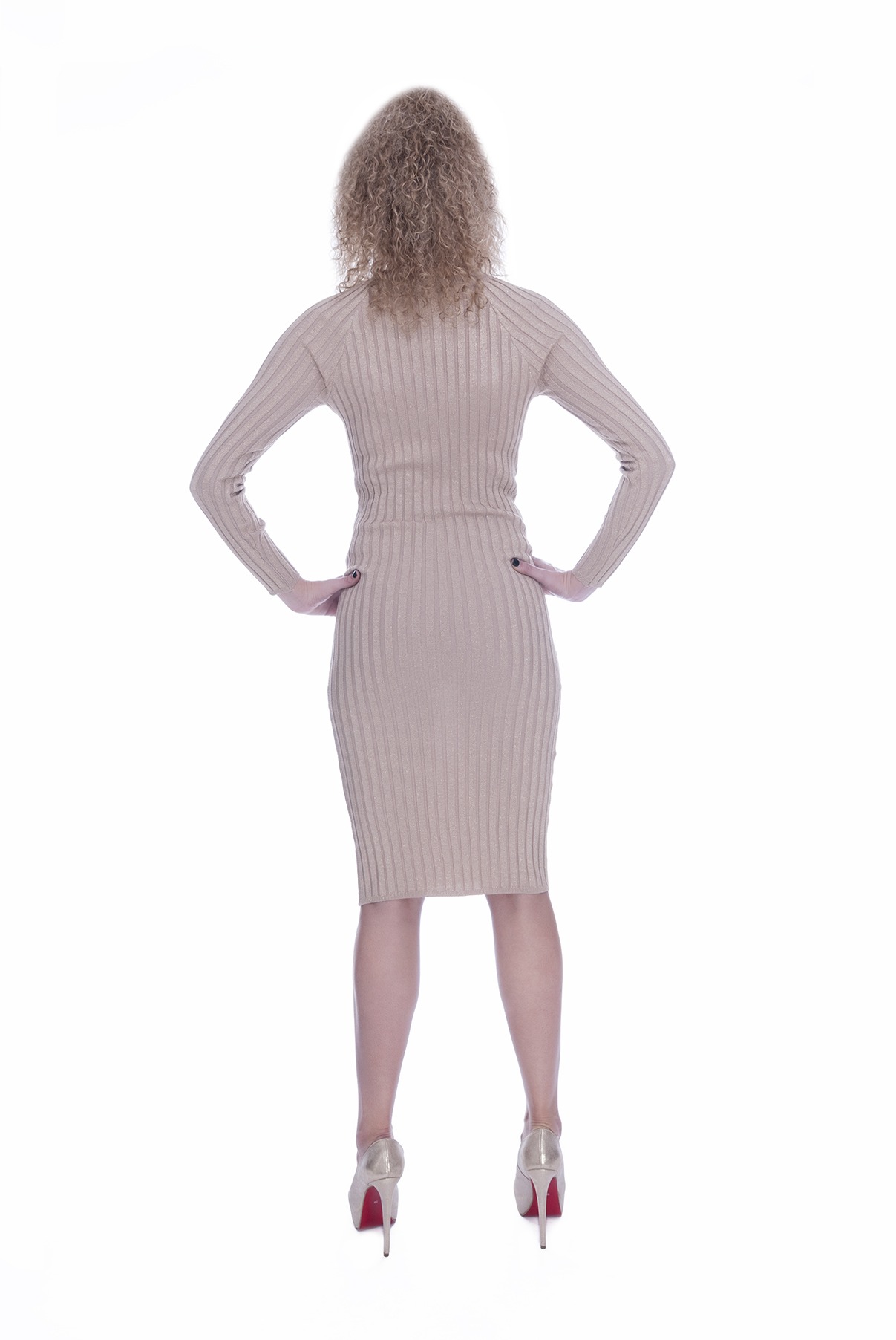 Rochie tricotata eleganta de zi 4