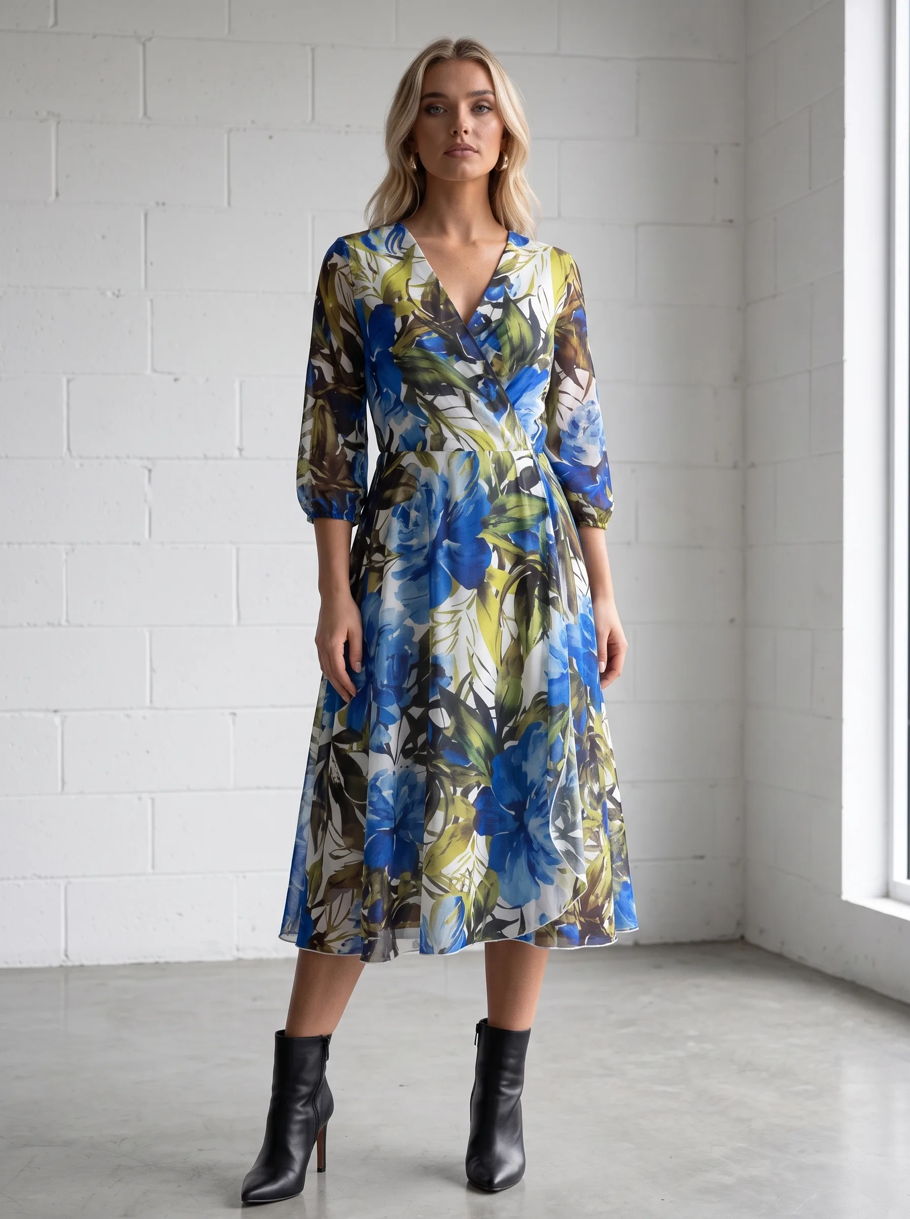 Rochie vaporoasa eleganta albastra