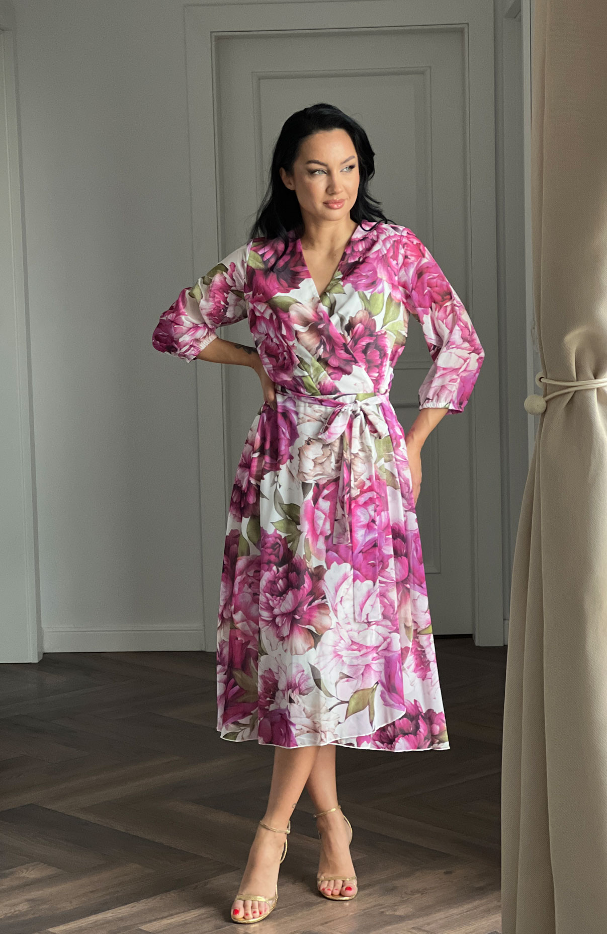 Rochie vaporoasa eleganta roz 5