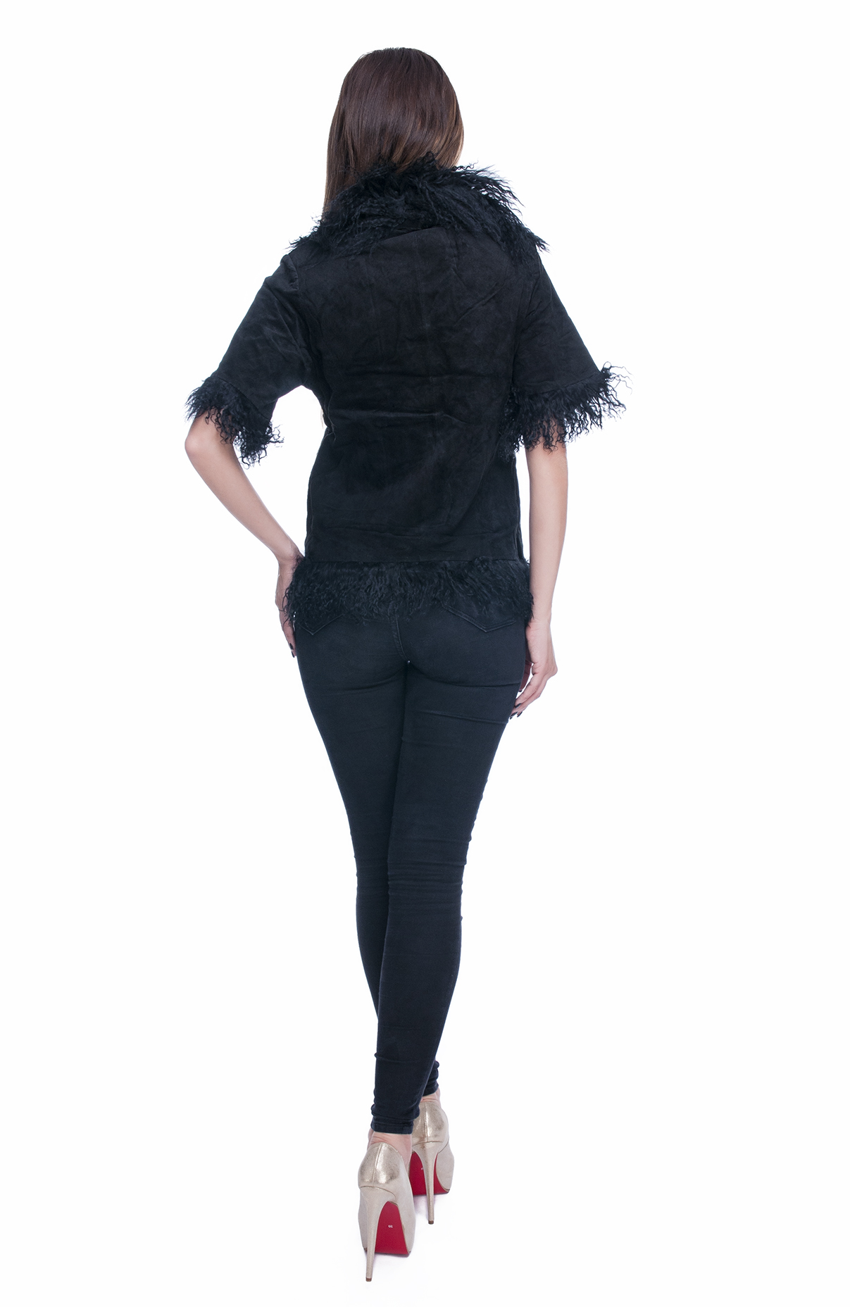 Vesta blana naturala neagra 5