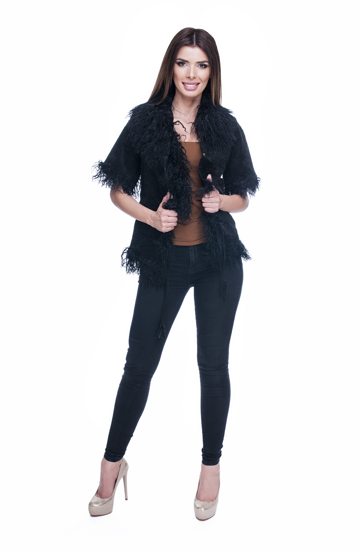 Vesta blana naturala neagra 3